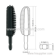 RUBBE MASCARA BRUSH .BLACK