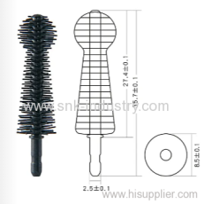 RUBBE MASCARA BRUSH .BLACK