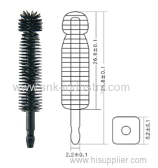 RUBBE MASCARA BRUSH .BLACK