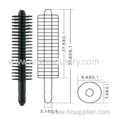 RUBBE MASCARA BRUSH .BLACK