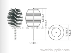 Iron and nylon MASCARA BRUSH