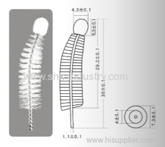 Iron and nylon MASCARA BRUSH