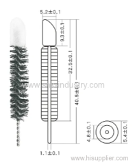 Iron and nylon MASCARA BRUSH