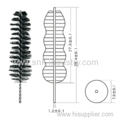 Iron and nylon MASCARA BRUSH