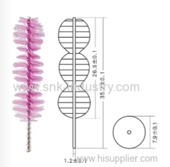 Iron and nylon MASCARA BRUSH