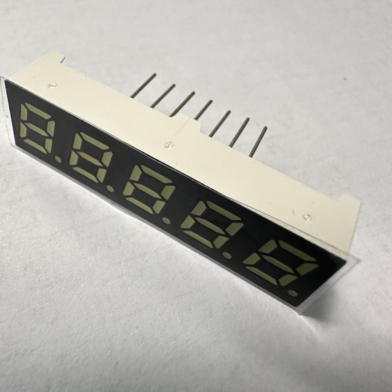 Display LED a 5 cifre, 7 mm, 7 segmenti, anodo comune, bianco ultra luminoso per convertitore di frequenza