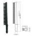 RUBBE MASCARA BRUSH .BLACK