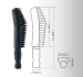 RUBBE MASCARA BRUSH .BLACK
