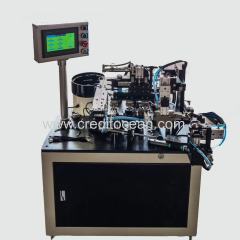 Máquina dispensadora y volteadora de metales semiautomática