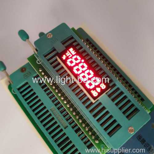 Display orologio a LED a 7 segmenti a 4 cifre rosso per elettrodomestici