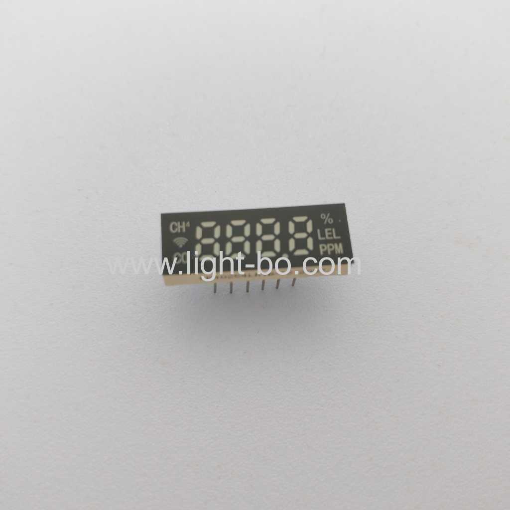 Pantalla de reloj LED roja de 4 dígitos y 7 segmentos para electrodomésticos