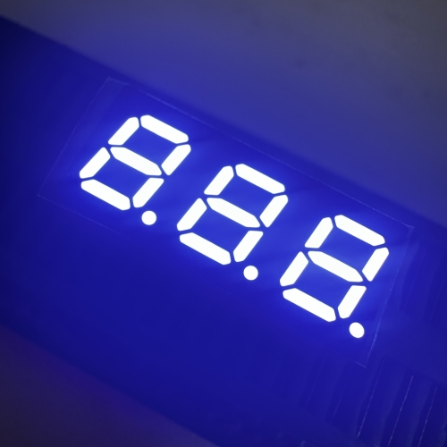 Pantalla LED blanca ultrabrillante de 7 mm, 3 dígitos, 7 segmentos, cátodo común para electrodomésticos, altura 11,5 mm.