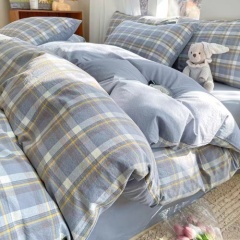 100% Cotton Combed Cotton 4-Piece Bedding Set Soft Breathable & Durable Bed Sheet Set