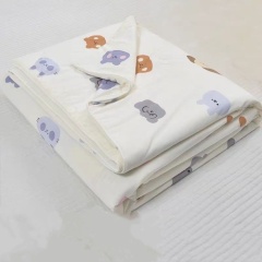 Summer Cooling Blanket Ice Silk Thin Quilt Air Conditioner Comforter Machine Washable Single Double Size for Kids