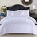 Four Piece Hotel Bedding Set Cotton Damask Quilt Cover Bed Sheet and Pillowcases Suitable for Five Star Hotels