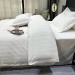 Luxury Embroidered Silk Bedding Set White Eco-Friendly Satin 4-Piece Hotel and Guesthouse Bed Linen