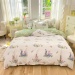 Thickened Washed Cotton Ruffled Bedding Set for Students 3 or 4 Piece Bed Sheet and Coverlet Set