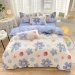 Thickened Washed Cotton Ruffled Bedding Set for Students 3 or 4 Piece Bed Sheet and Coverlet Set