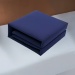 Thick and Durable Student Dormitory Bedding Set Dark Blue 3-Piece Safe Design Includes Bed Sheet Duvet Cover and Pillowc