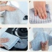 Oil Proof Kitchen Dish Towel Easy Clean Super Absorbent Lint Free Microfiber Washing Cloth for Home Cleaning