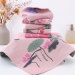 Pure Cotton Gauze Vintage Floral Face Towel Soft Skin Friendly Hand Towel Absorbent No Shedding Square Towel