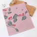 Pure Cotton Gauze Vintage Floral Face Towel Soft Skin Friendly Hand Towel Absorbent No Shedding Square Towel