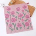 Pure Cotton Gauze Vintage Floral Face Towel Soft Skin Friendly Hand Towel Absorbent No Shedding Square Towel