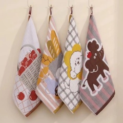 Durable and Soft Kids Face Towel 100% Cotton Gauze Jacquard Weaving Reusable and Washable