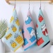 Cartoon Print Muslin Cotton Baby Towel Multi Layer Soft Face Hand and Saliva Cloth for Infant and Kids