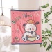 Soft Absorbent Cartoon Baby Face Towel with Hanging Loop Small Washcloth for Home Use