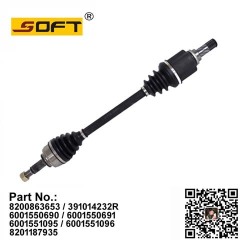 Driveshaft complete Front Left 8200863653 / 391014232R / 6001550690 / 6001550691 / 6001551095 / 6001551096 / 8201187935