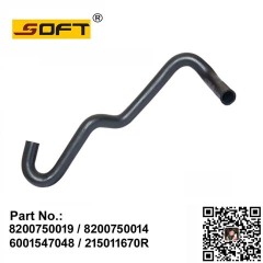 Upper Radiator Hose 8200750019 / 8200750014 / 6001547048 / 215011670R For Renault Largus / Logan / K7M /