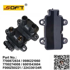 Ignition Coil 224336134R / 7700872834 / 0986221060 / CE20048-12B1 / 7700274008 / 6001543604 / F000ZS0221 / 0040100354