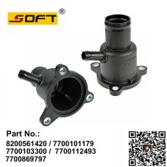 Thermostat Housing 8200561420 / 7700101179 / 7700103300 / 7700112493 / 7700869797 For Renault Largus / Clio / Kangoo /