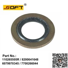 Oil Sump Pan Plug Seal 110265505R / 8200641648 / 6079970345 / 7700266044 For Renault Largus / Kangoo / Dacia / Logan