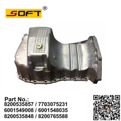 Oil Sump Pan 8200535857 / 7703075231 / 6001549008 / 6001548035 / 8200535848 / 8200765588 For Renault Largus Dacia Logan