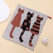 Cute Cartoon Design 100% Cotton Gauze Square Towel Soft Absorbent Face and Drool Towel