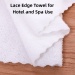 Premium White Cotton Towels Fine Woven Soft and Absorbent for Hotel and Bathroom