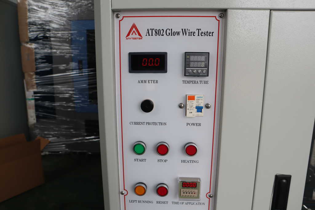 Glow wire tester using digital instrument conttreol system