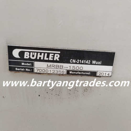 Buhler Used Fluting Machine MRRB Manufacture Year 2014