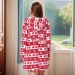 Christmas Reindeer Coral Fleece Bathrobe for Men and Women Plus Size Soft Warm Winter Loungewear Gift