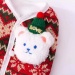Christmas New Year Teddy Bear Knitted Cat Vest Cozy Winter Warm Cat Sweater Holiday Pet Clothing
