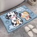 Cartoon Diatomaceous Earth Absorbent Mat Quick-Drying Non-Slip and Stylish for Bathroom & Toilet Use
