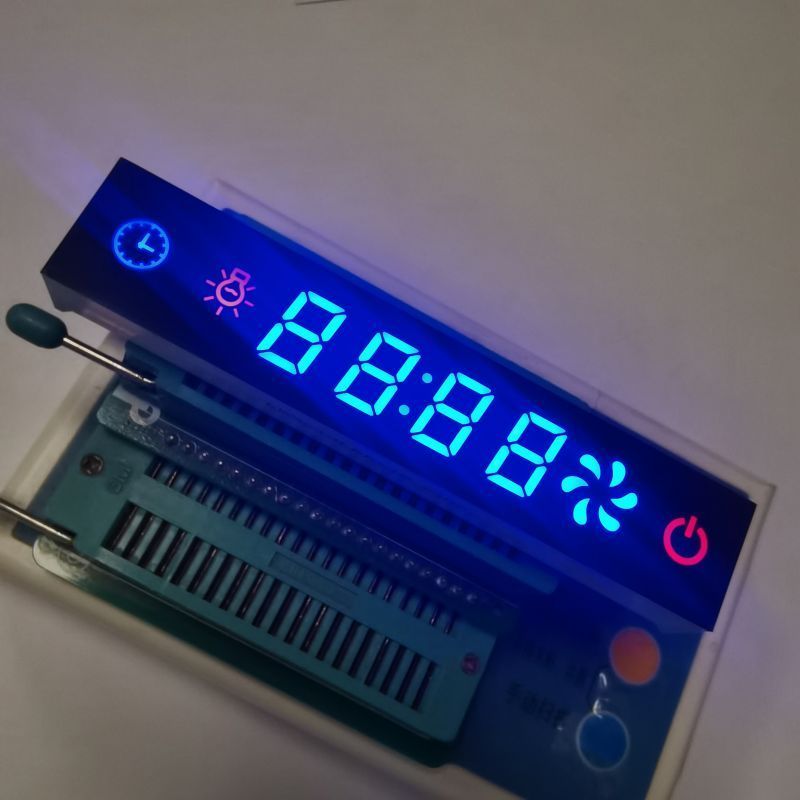 주방 후드 제어용 맞춤형 파란색/빨간색/노란색 7세그먼트 LED 디스플레이 모듈