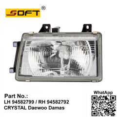 HEAD LAMP ASSY CRYSTAL FOR DAEWOO DAMAS 1998