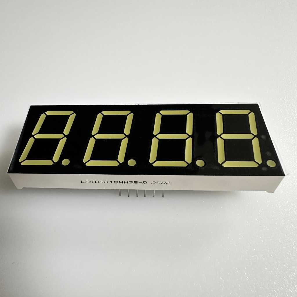 7-Segment-LED-Anzeige, 4-stellig, 0,8 Zoll, ultrahell, weiß, gemeinsame Anode für ICP-Monitore