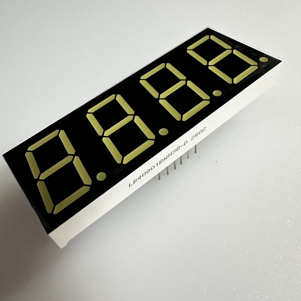 7-Segment-LED-Anzeige, 4-stellig, 0,8 Zoll, ultrahell, weiß, gemeinsame Anode für ICP-Monitore