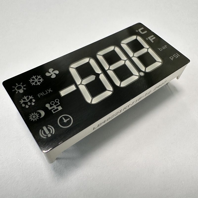 Affichage LED personnalisé 3 chiffres 7 segments rouge/jaune/vert à anode commune pour réfrigérateur