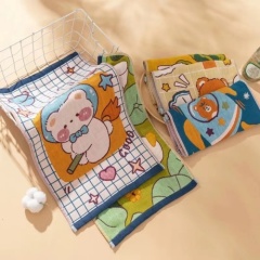 Cotton Hanging Towel Soft Breathable Kitchen Bathroom Hand Towel for Hygienic Cleaning