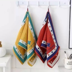 Cotton Hanging Towel Soft Gentle on Skin Quick Dry for Daily Cleaning Use